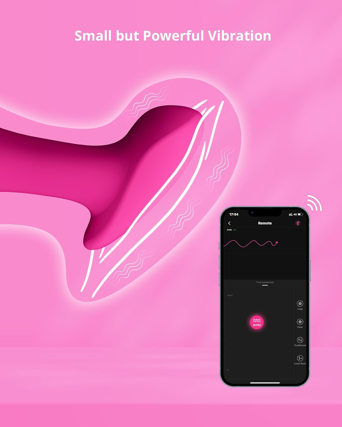 LOVENSE Ambi Mini Bullet Vibrator – Powerful, Discreet App-Controlled Clitoral Stimulator with Precision Tip