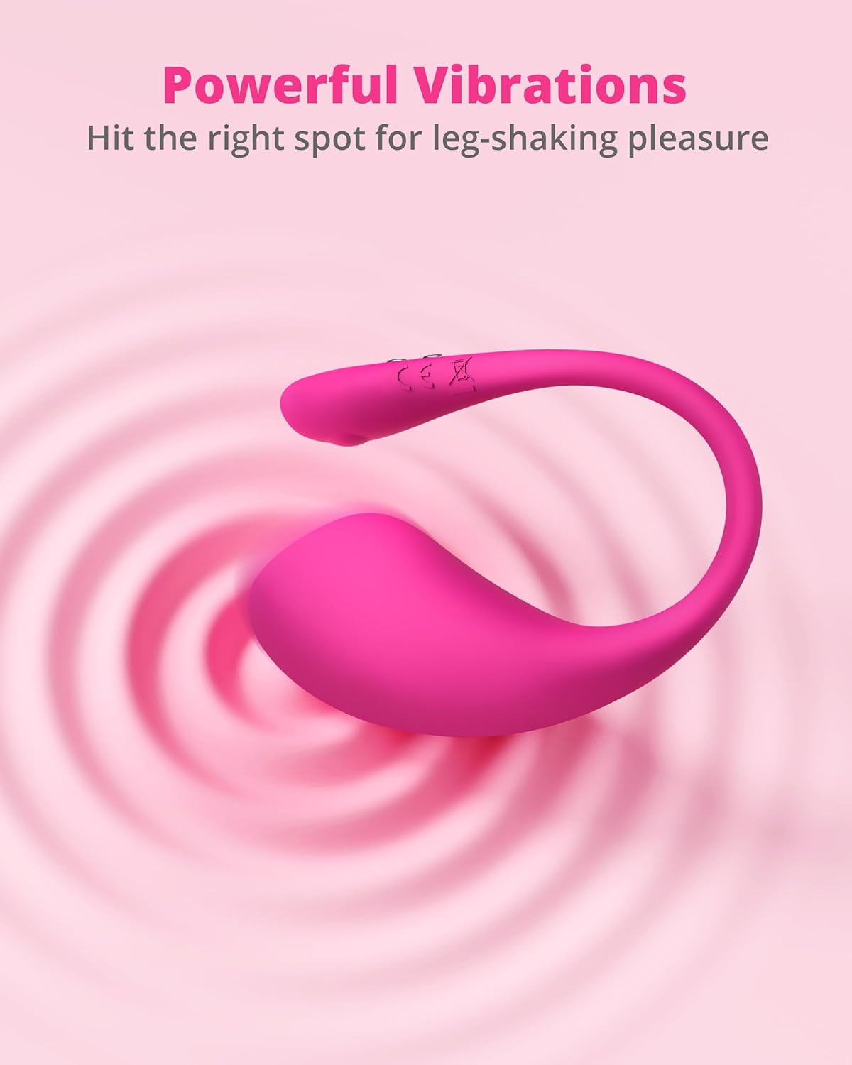 LOVENSE Lush 3 – Remote-Controlled Wearable G-Spot Vibrator for Women | App-Enabled Bullet Vibrator for Couples with Unlimited Vibration Modes