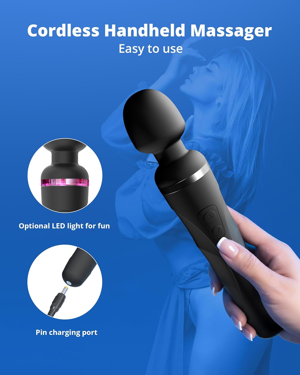 LOVENSE Domi 2 Wand Vibrator – Compact Clitoral Massager with Remote App Control for Men & Women