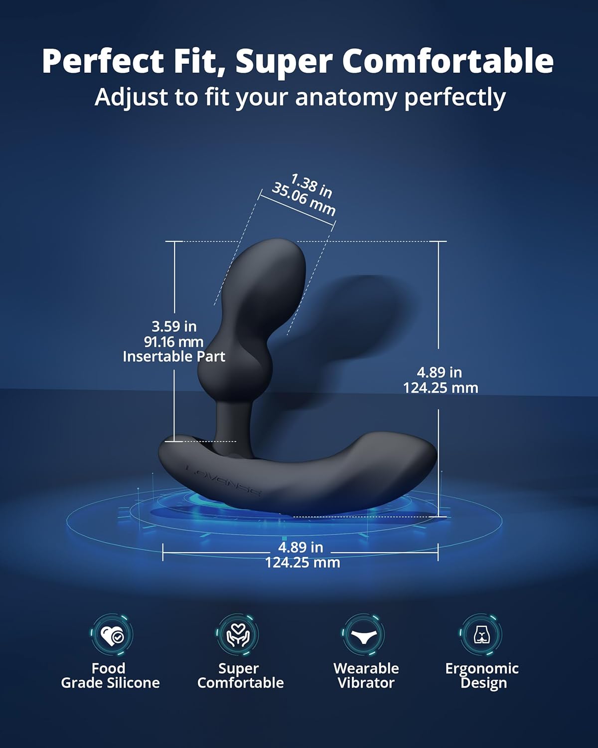 LOVENSE Edge 2 + Gush 2 Bundle – Prostate Massager & Vibrating Male Masturbator for Men