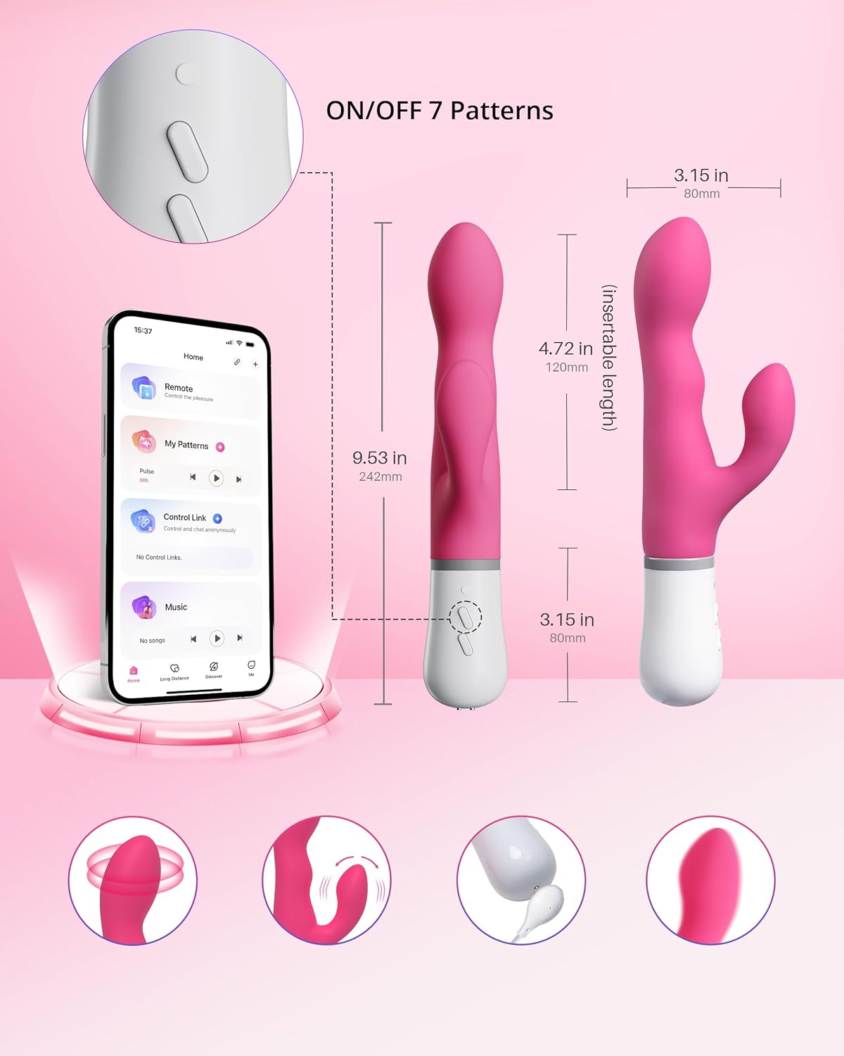 LOVENSE Max 2 + Nora Bundle – Remote Control Male Masturbator & Rabbit Vibrator for Couples