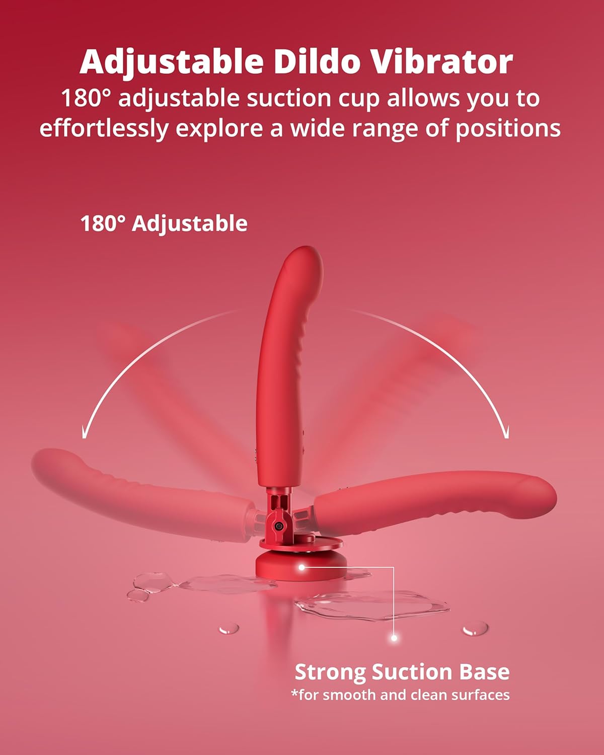 LOVENSE Mission 2 Vibrating Dildo with App Control – Adjustable Depth, Suction Cup, G-Spot Stimulator for Women & Couples