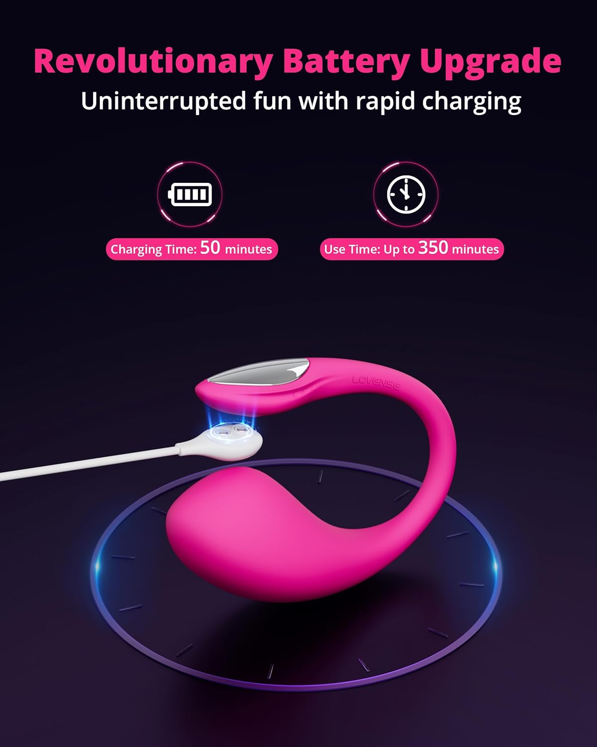 LOVENSE Lush 4 + Nora Bundle – Remote G-Spot Vibrator & Rabbit Clitoral Vibrator for Women