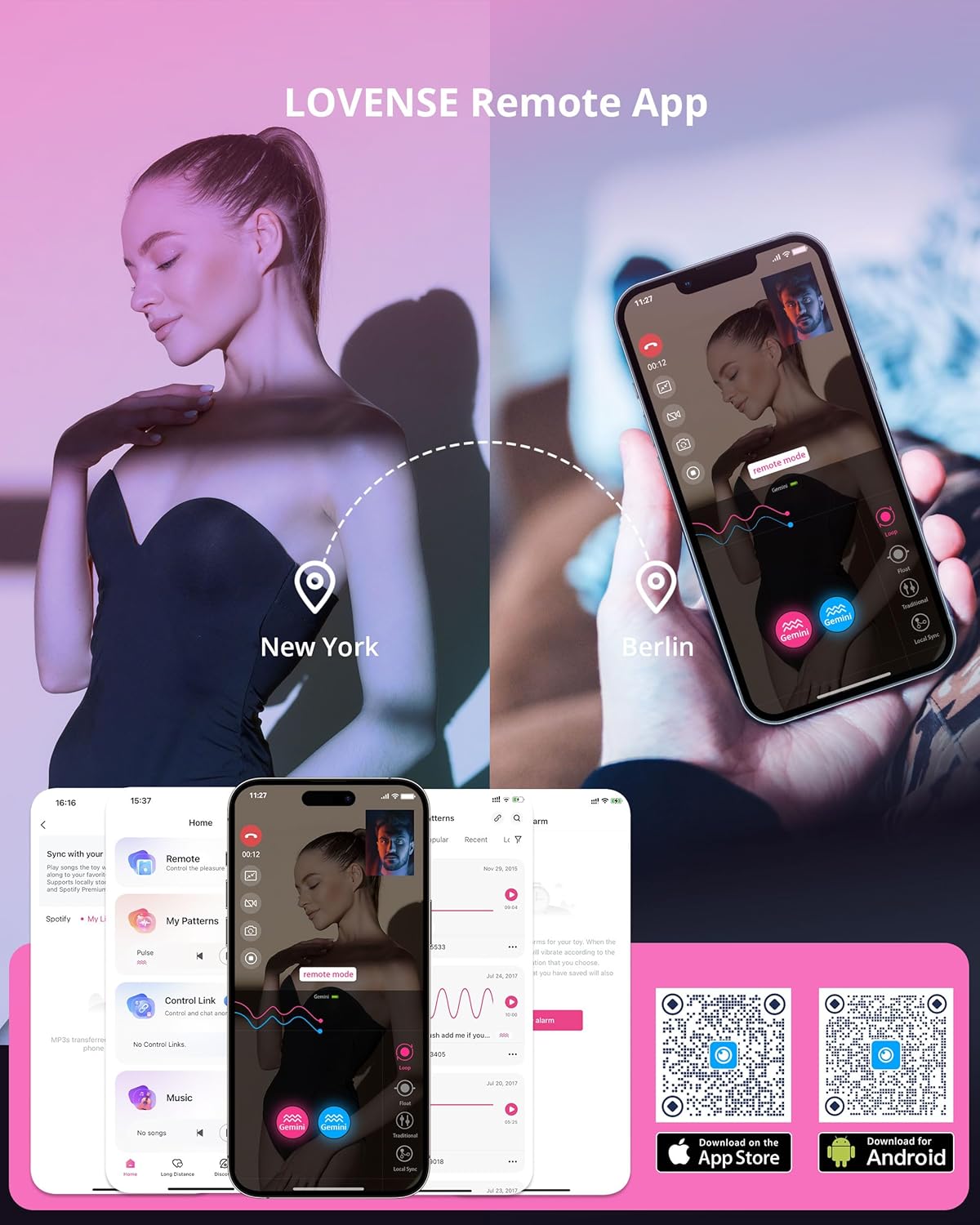 LOVENSE Gemini – Bluetooth Vibrating Nipple Clamps with Remote App Control for Men & Women