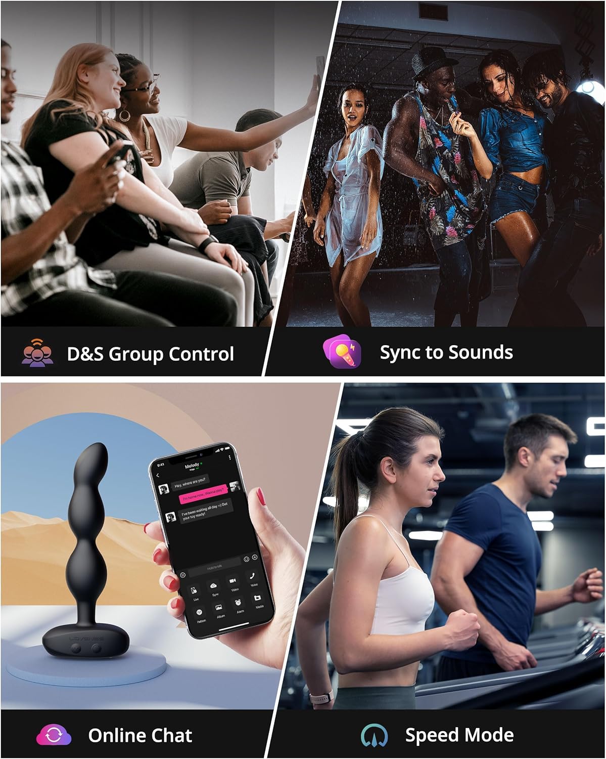 LOVENSE Ridge Vibrator – 360° Rotating Anal Beads & Butt Plug with Remote Control for Men & Women