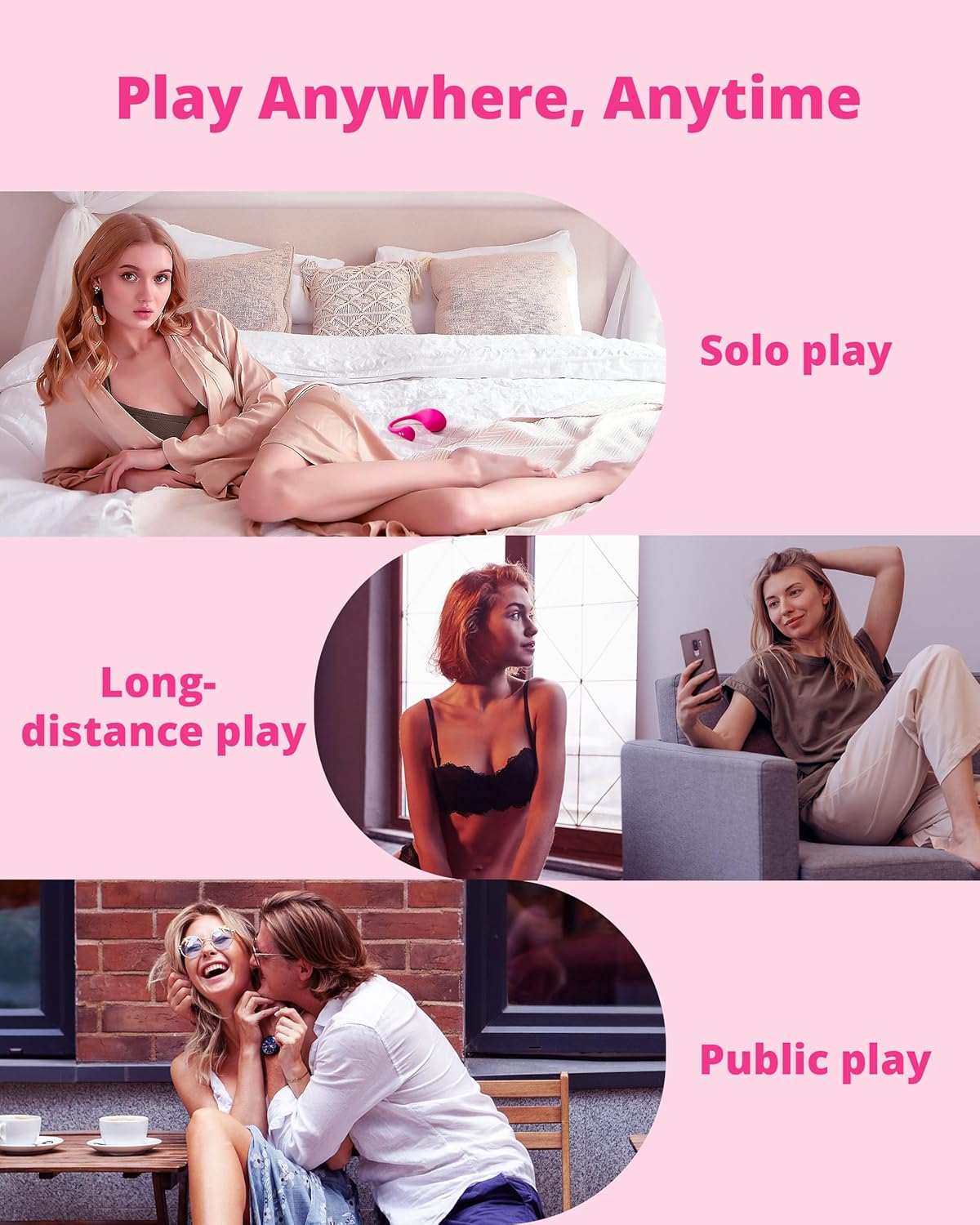 LOVENSE Lush 3 – Remote-Controlled Wearable G-Spot Vibrator for Women | App-Enabled Bullet Vibrator for Couples with Unlimited Vibration Modes