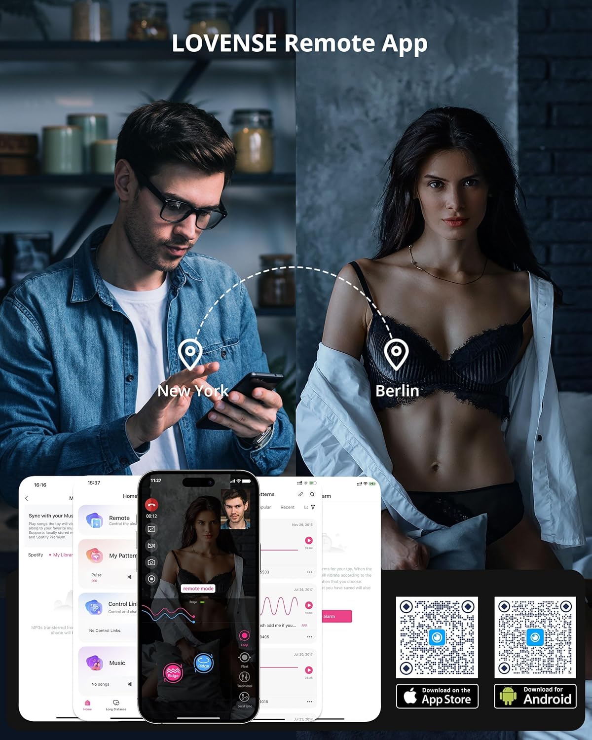 LOVENSE Ridge Vibrator – 360° Rotating Anal Beads & Butt Plug with Remote Control for Men & Women
