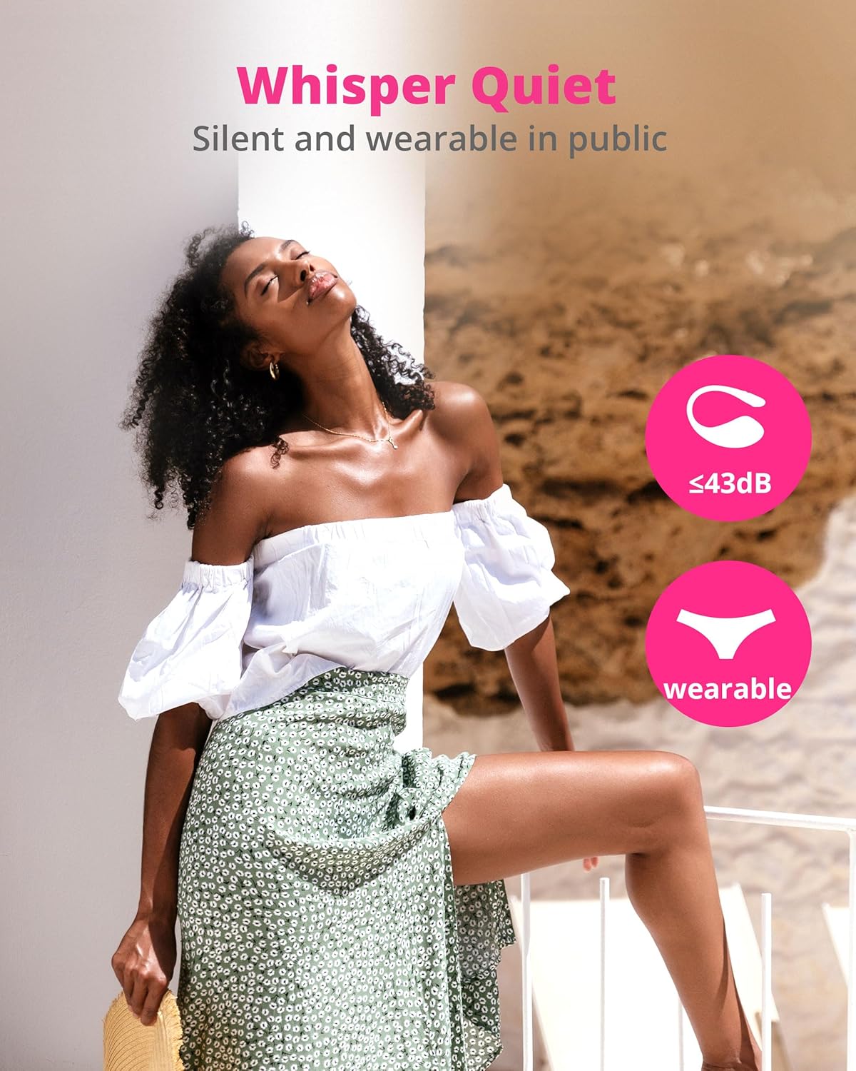 LOVENSE Lush 3 – Remote-Controlled Wearable G-Spot Vibrator for Women | App-Enabled Bullet Vibrator for Couples with Unlimited Vibration Modes
