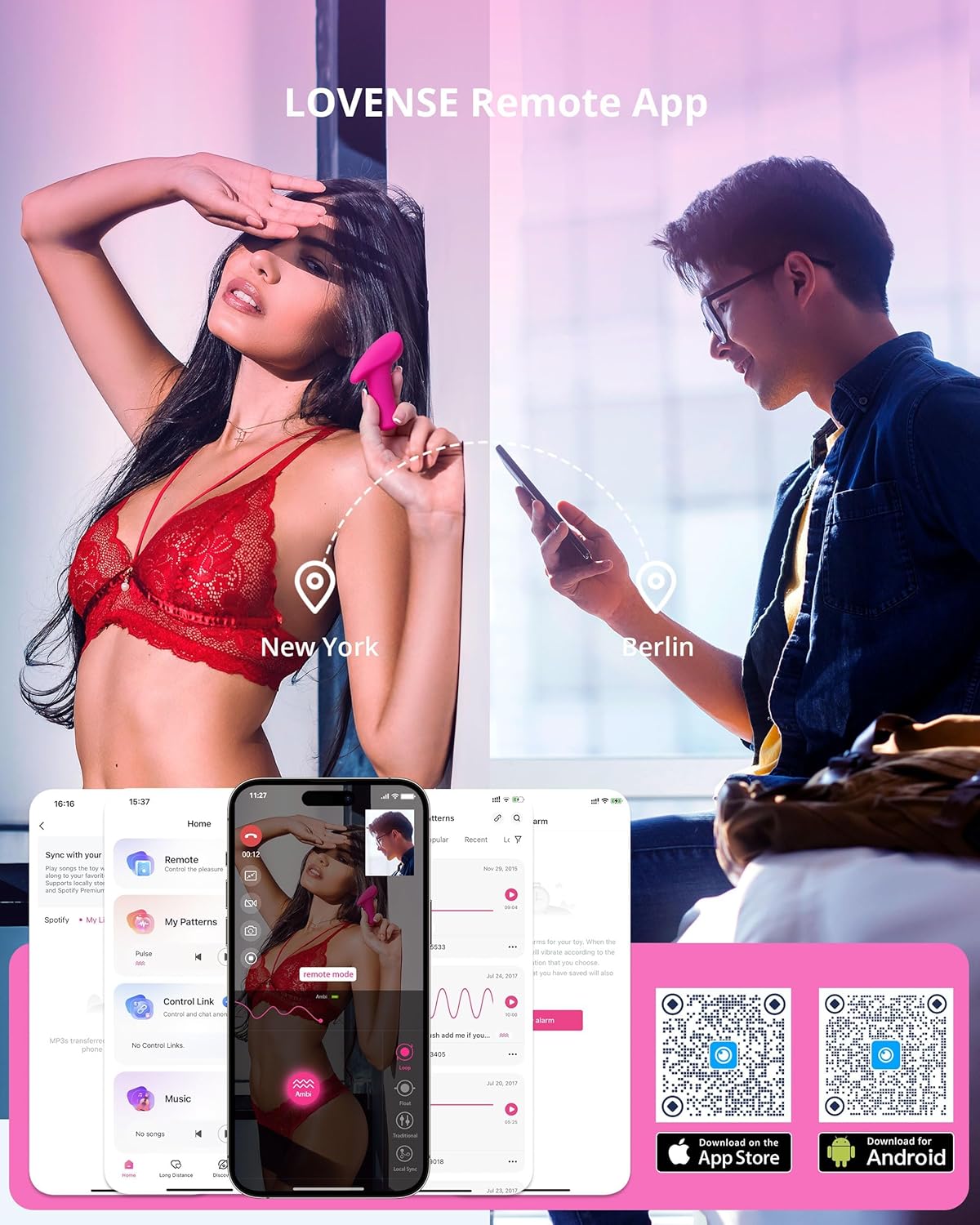 LOVENSE Ambi Mini Bullet Vibrator – Powerful, Discreet App-Controlled Clitoral Stimulator with Precision Tip