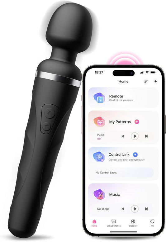 LOVENSE Domi 2 Wand Vibrator – Compact Clitoral Massager with Remote App Control for Men & Women