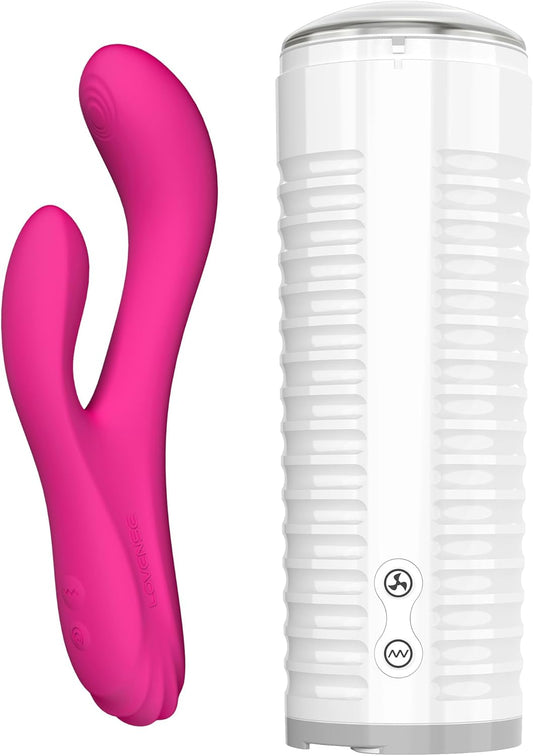 LOVENSE Osci 3 + Max 2 Bundle – Rabbit G-Spot Vibrator & Male Masturbator for Couples