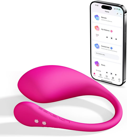 LOVENSE Lush 3 – Remote-Controlled Wearable G-Spot Vibrator for Women | App-Enabled Bullet Vibrator for Couples with Unlimited Vibration Modes