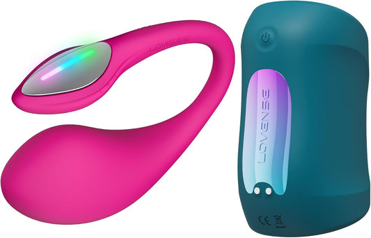 LOVENSE Lush 4 + Gush 2 Bundle – G-Spot Egg Vibrator & Male Masturbator for Couples Play