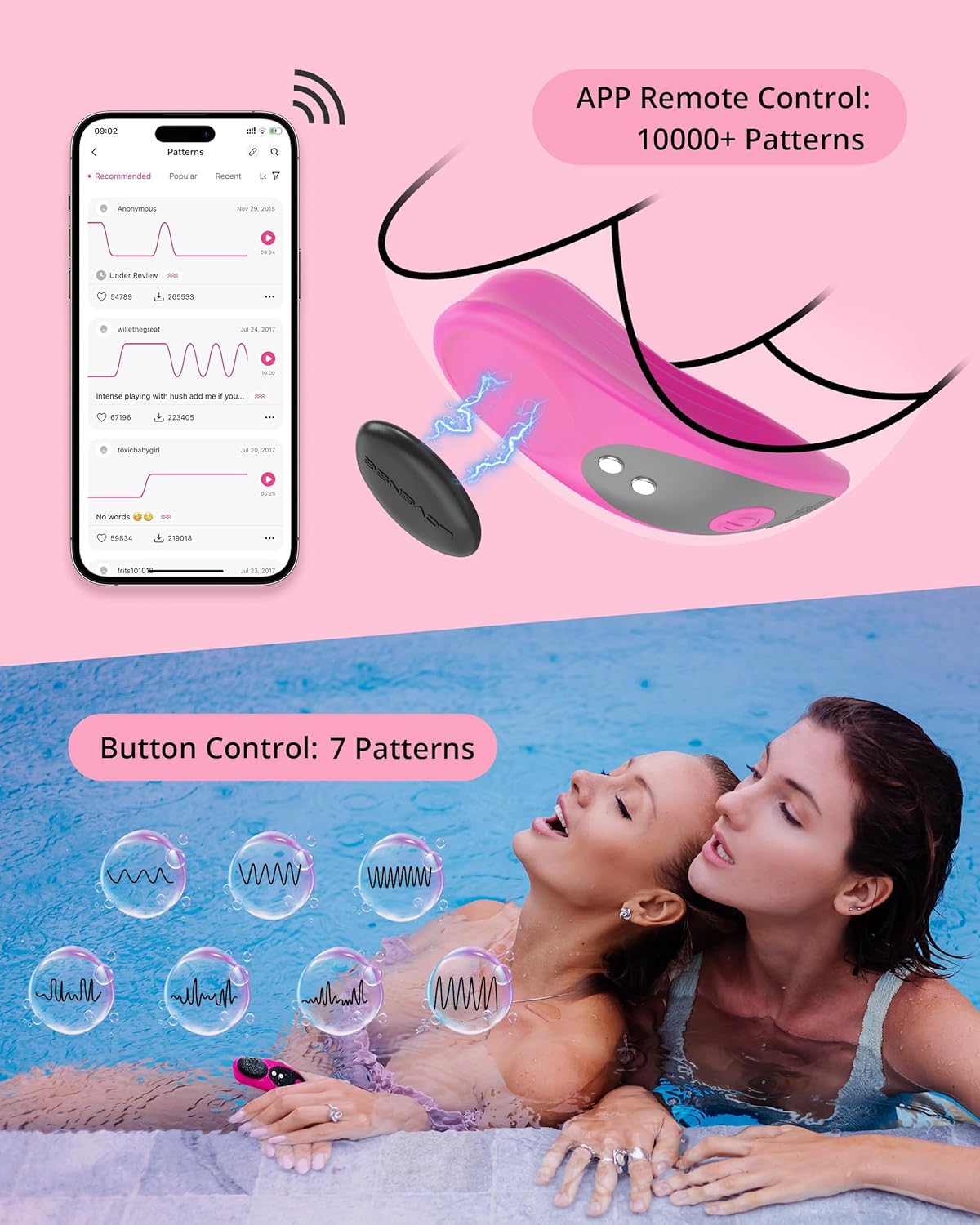 LOVENSE Ferri – Magnetic Wearable Panty Vibrator | Remote-Controlled Clitoral Stimulator for Women & Couples